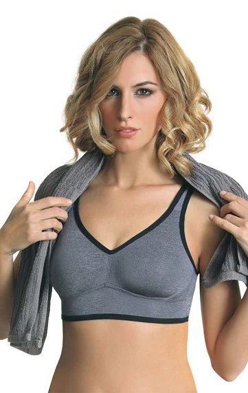 Dámská sportovní podprsenka Litex 99236 šedá