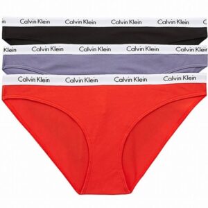 Dámské kalhotky Calvin Klein QD3588E 1CX 3 KUSY