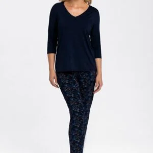 Dámské pyžamo Babella Aretha modré