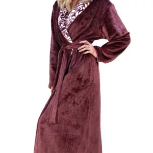 Dámský dlouhý župan Vestis Flora 2556 vřes