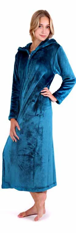 Dámský dlouhý župan na zip Vestis Siena 3656