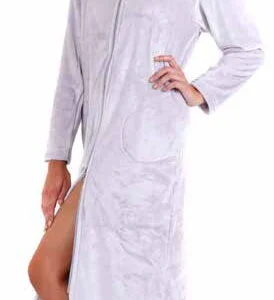 Dámský župan na zip Vestis Siena 3656 kapuce