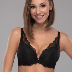 Dámská černá push up podprsenka Fantasy 15801B
