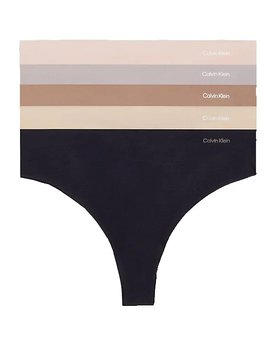 Dámské tanga Calvin Klein QD3556E 5 kusů