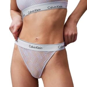 Dámské tanga Calvin Klein QF7714E světle fialové