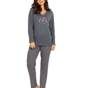 Dámské pyžamo Comtessa 2523.40 šedé