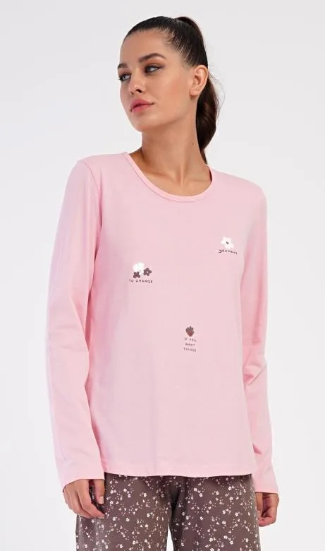 Dámské pyžamo Vienetta Secret Flowers