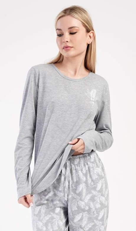 Dámské pyžamo dlouhé Vienetta Secret Peříčko
