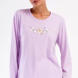 Dámské pyžamo dlouhé nadměrné Vienetta Secret Marie