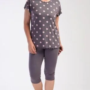 Dámské pyžamo kapri Vienetta Secret Puntík