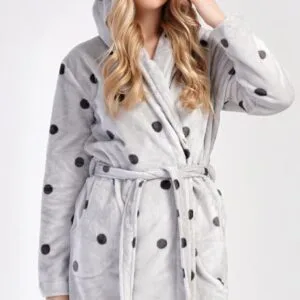 Dámský župan krátký s kapucí Vienetta Secret Puntík