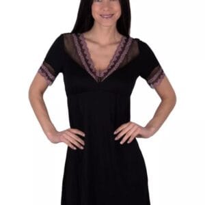 Dámská noční košile Agata černá BABELLA