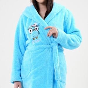 Dámský župan krátký s kapucí Vienetta Secret Sova