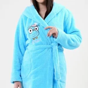 Dámský župan krátký s kapucí Vienetta Secret Sova