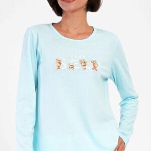 Dámské pyžamo dlouhé Vienetta Secret Adriana