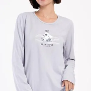 Dámské pyžamo dlouhé Vienetta Secret Polar bear