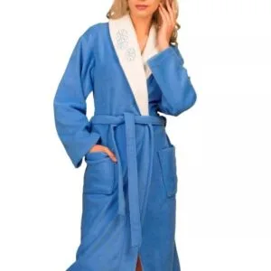Dámský župan 20388 modrý SPACE