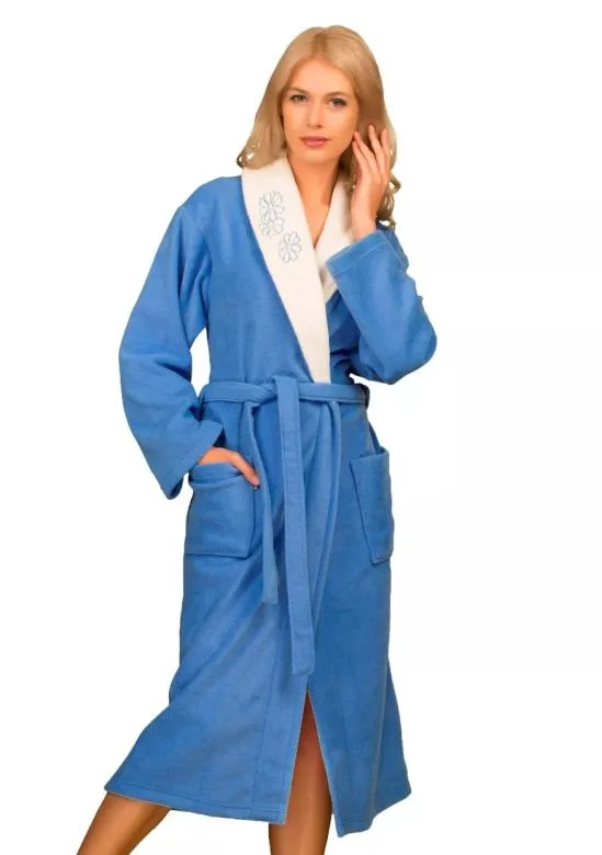 Dámský župan 20388 modrý SPACE