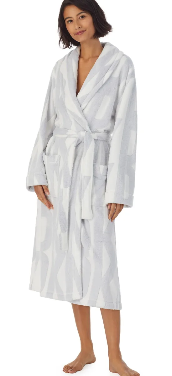 Dámský dlouhý župan DKNY YI2522605F světlý