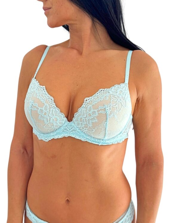 Dámská super push-up podprsenka Pleasure State P86-4053 tyrkys