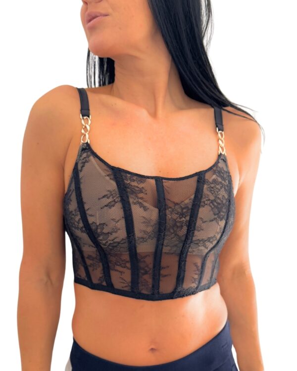 Luxusní dámský korzet Pleasure State P52-2549W SCARLET LOVER