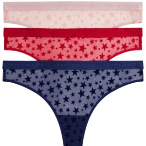Dámská tanga Tommy Hilfiger UW06135 3 ks VÁNOCE
