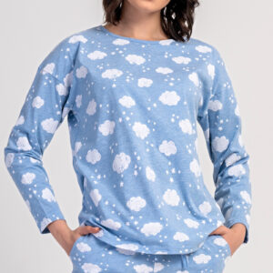 Dámské pyžamo dlouhé Obláček