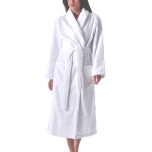 Luxusní savý dámský župan Vestis Athena 2116 bílý