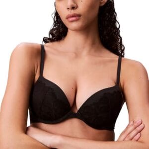 Dámská push-up podprsenka Calvin Klein QF8442E černá