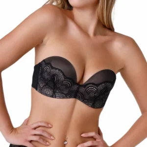 Dámská korzetová podprsenka Wonderbra WB000BHO Ultimate Strapless Lace bra černá