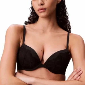 Dámská push-up podprsenka Calvin Klein QF8442E černá