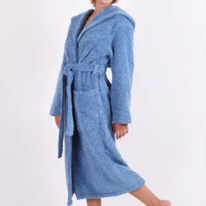 Župan s kapucí Vestis Athena 3116 denim